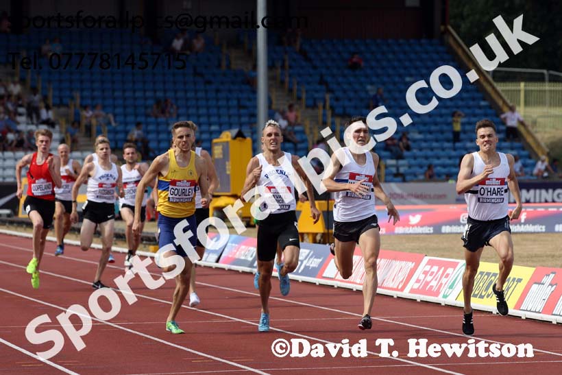 Mens 1500 metres, Muller British Championships, Alexander Stadium, Birmingham. Photo: David T. Hewitson/Sports for All Pics